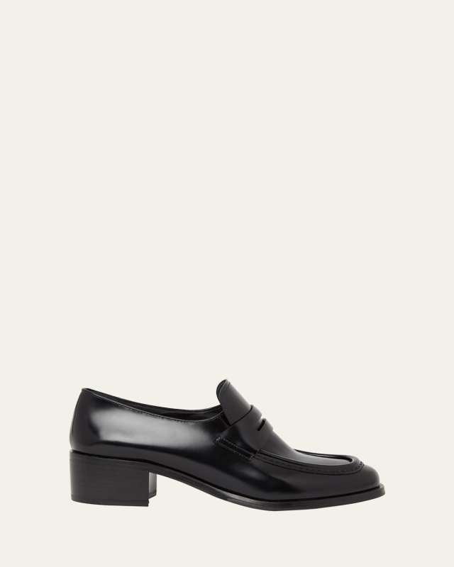 Prudence Leather Penny Loafers